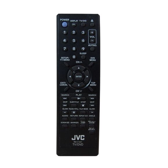 GENUINE JVC RM-C1221 Remote LT19DM21 LT19DE62 LT22DM21 LT32DE37 LT24DE37 Tested‎ - Picture 1 of 5